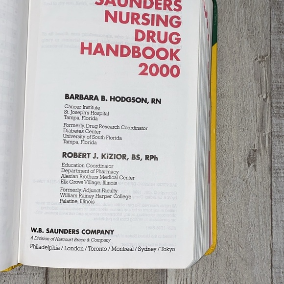 SAUNDERS Nursing Drug handbook 2000 - Picture 5 of 15